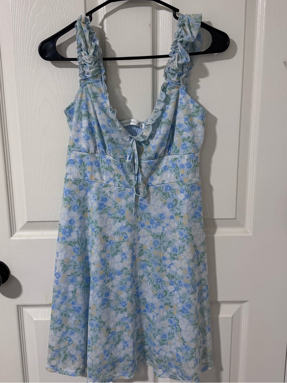 Altar'd State Pastel Blue Floral dress